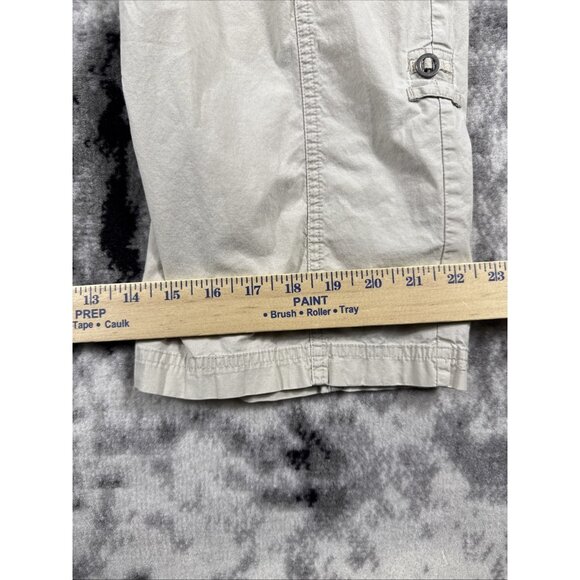 Chicos Pants Womens‎ Size 34x28 Light Beige Cargo Double Button Comfort - Picture 8 of 14